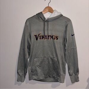 Vikings NIKE Gray Hoodie Size S